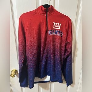NY Giants Speckled Speckled Quarter Zip